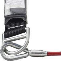 SA-5500-4 Shock Absorbing Lanyard, 4', Snap Hook Center, Snap Hook Leg Ends, Galvanized Steel Les Fournitures Industrielles Méga