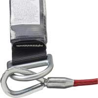 SA-5502-6 Shock Absorbing Lanyard, 6', Form Hook Center, Snap Hook Leg Ends, Galvanized Steel Les Fournitures Industrielles Méga
