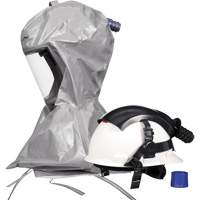 Cagoule Versaflo s&eacute;rie S S-867 avec voile interne &agrave; coutures scell&eacute;es et casque, Standard, Casque rigide, Bavette Simple Les Fournitures Industrielles Méga