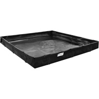 Spill Containment Berm, 179 US gal. Capacity, 6' W x 4' L x 1" H, L-Bracket Les Fournitures Industrielles Méga