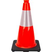 Premium Traffic Cone, 18", Orange, 6" Reflective Collar(s) Les Fournitures Industrielles Méga