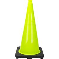 Premium Traffic Cone, 28", Lime Green Les Fournitures Industrielles Méga