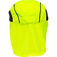 Chapeaux de refroidissement avec voiles pour le cou, Lime haute visibilit&eacute; Les Fournitures Industrielles Méga