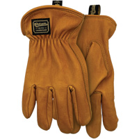 Gants r&eacute;sistants &agrave; la coupe The Duke 597CR, Taille Moyen, Enveloppe en Cuir de vache/Para-aramide/Polyester/Acier inoxydable, ASTM ANSI niveau A5 Les Fournitures Industrielles Méga