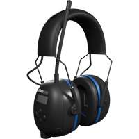 &eacute;couteurs Bluetooth AM/FM Air Defender noir & bleu, Style Bandeau, 25 dB Les Fournitures Industrielles Méga