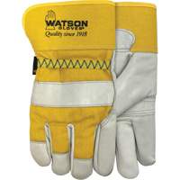 Gants doubl&eacute;s combin&eacute;s en cuir 94003i , Grand, Paume en Cuir fleur de vache, Molleton Les Fournitures Industrielles Méga