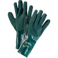 Gants verts &agrave; double enduit, 12" lo, PVC, Doublure en Jersey de coton, 70 mils Les Fournitures Industrielles Méga