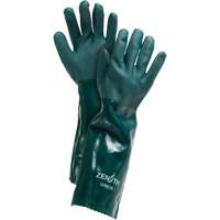Double Dipped Green Gloves, 18" L, PVC, Cotton Jersey Inner Lining, 70-mil Les Fournitures Industrielles Méga