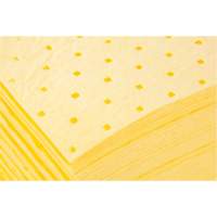 Bonded Sorbent Pads, Hazmat, 15" x 19", 8 gal. Absorbancy Les Fournitures Industrielles Méga