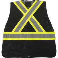 CSA Compliant Surveyor Vest, Black, Medium, Polyester Les Fournitures Industrielles Méga