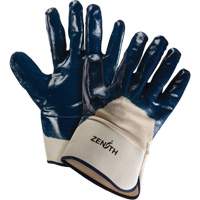 Gants &agrave; poignet de s&eacute;curit&eacute; de poids lourd, 11/2T-Grand, R&ecirc;vetement Nitrile, Enveloppe en Coton Les Fournitures Industrielles Méga
