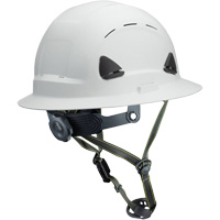 Fibre Metal Climbing Style Helmet with Full Brim, Meets CSA Type 2, Ratchet Suspension, Vented Les Fournitures Industrielles Méga