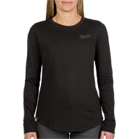 FREEFLEX Long-Sleeve Hybrid T-Shirt, Women's, X-Small, Black Les Fournitures Industrielles Méga