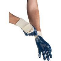 Gants &agrave; doublure interlock de poids moyen, 9/Grand, R&ecirc;vetement Nitrile, Enveloppe en Coton Les Fournitures Industrielles Méga