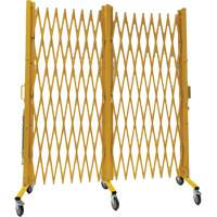 Barri&egrave;re extensible, 84" h x 20' lo, Jaune Les Fournitures Industrielles Méga
