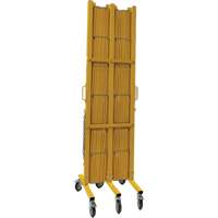 Barri&egrave;re extensible, 84" h x 20' lo, Jaune Les Fournitures Industrielles Méga