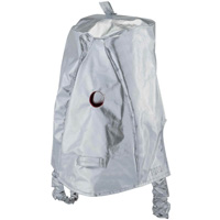 Cagoule r&eacute;fl&eacute;chissant la chaleur avec fen&ecirc;tre transparente dor&eacute;e Les Fournitures Industrielles Méga