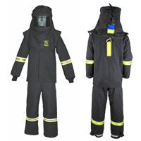 Ensemble de manteau contre l'arc &eacute;lectrique TCG moyen avec courroie de sortie, 75 cal/cm² Les Fournitures Industrielles Méga