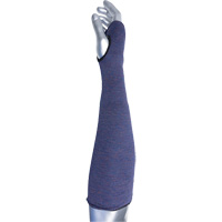 Kut Gard&reg; ECO Series 2-Ply ASP Sleeve with Thumb Hole, Aramid, 14", ASTM ANSI Level A3, Purple Les Fournitures Industrielles Méga