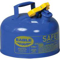 Safety Can for Kerosene, Type I, Galvanized Steel, 2 US gal., Blue, FM Approved/UL/ULC Listed Les Fournitures Industrielles Méga