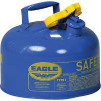 Safety Can for Kerosene, Type I, Galvanized Steel, 2.5 US gal., Blue, FM Approved/UL/ULC Listed Les Fournitures Industrielles Méga