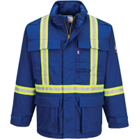 Bizflame&reg; 88/12 Insulated Winter Parka, Blue, Small Les Fournitures Industrielles Méga