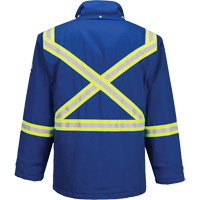 Bizflame&reg; 88/12 Insulated Winter Parka, Blue, Small Les Fournitures Industrielles Méga