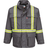 Bizflame&reg; 88/12 Insulated Winter Parka, Grey, Small Les Fournitures Industrielles Méga