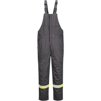 Pantalon &agrave; bavette isol&eacute; 88/12 Bizflame, Coton/Nylon, Petit, Gris Les Fournitures Industrielles Méga