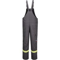 Pantalon &agrave; bavette isol&eacute; 88/12 Bizflame, Coton/Nylon, Petit, Gris Les Fournitures Industrielles Méga
