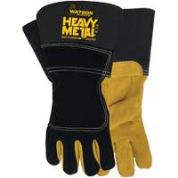 Gants de soudage d'hiver Black Velvet Heavy Metal, Taille Petit, Enveloppe en Cuir d'&eacute;lan refendu, ASTM ANSI niveau A5 Les Fournitures Industrielles Méga