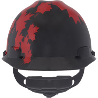 Casque sp&eacute;cialis&eacute; V-Gard, Suspension Rochet, Noir/Rouge Les Fournitures Industrielles Méga