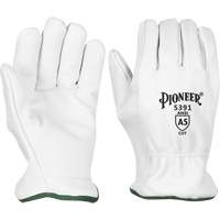 Cut-Resistant Driver's Gloves, Small, Grain Goatskin Palm Les Fournitures Industrielles Méga