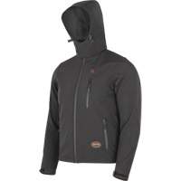 Veste chauffante Softshell, Hommes, Petit, Noir Les Fournitures Industrielles Méga