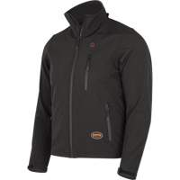 Veste chauffante Softshell, Hommes, Petit, Noir Les Fournitures Industrielles Méga