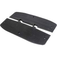 Speed Hump End Caps, Rubber, 2' L x 16" W x 1-1/4" H Les Fournitures Industrielles Méga