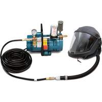 1-Worker DEFENDER Supplied Air Shield & Helmet System Les Fournitures Industrielles Méga