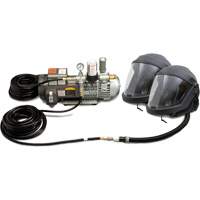 2-Worker DEFENDER Supplied Air Shield & Helmet System Les Fournitures Industrielles Méga
