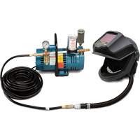 1-Worker DEFENDER Supplied Air Shield & Flip-Front Welding Helmet System Les Fournitures Industrielles Méga