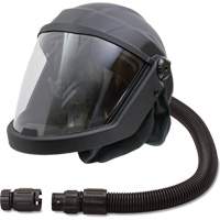 Masque respiratoire &agrave; adduction d'air et casque avec valve anti-refoulement DEFENDER, Universel, Pi&egrave;ce faciale Les Fournitures Industrielles Méga