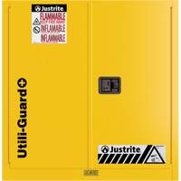 Armoire de s&eacute;curit&eacute; pour produits inflammables Utili-Guard+, 30 gal., 1 Porte(s), 43" La x 44" h x 22" p Les Fournitures Industrielles Méga