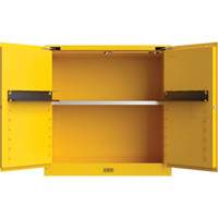 Armoire de s&eacute;curit&eacute; pour produits inflammables Utili-Guard+, 30 gal., 1 Porte(s), 43" La x 44" h x 22" p Les Fournitures Industrielles Méga