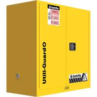 Armoire de s&eacute;curit&eacute; pour produits inflammables Utili-Guard+, 30 gal., 1 Porte(s), 43" La x 44" h x 22" p Les Fournitures Industrielles Méga