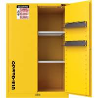 Armoire de s&eacute;curit&eacute; pour produits inflammables Utili-Guard+, 45 gal., 2 Porte(s), 43" La x 65" h x 22" p Les Fournitures Industrielles Méga