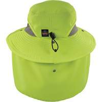 Chill-Its 8934 Ranger Hat with Neck Shade, Small/Medium, Hi-Vis Lime Les Fournitures Industrielles Méga