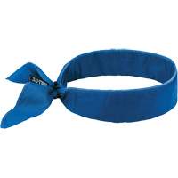 Bandeau de refroidissement Chill-Its 6702 avec polym&egrave;res int&eacute;gr&eacute;s et fermeture &agrave; nouer, Bleu Les Fournitures Industrielles Méga
