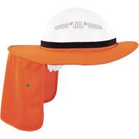 Chill-Its 6661 Universal Hard Hat Brim with Neck Shade, Hi-Vis Orange Les Fournitures Industrielles Méga