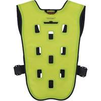 Chill-Its 6685 Dry Evaporative Cooling Vest with Zipper Closure, X-Small, High Visibility Lime-Yellow Les Fournitures Industrielles Méga