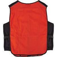 Chill-Its 6260 Lightweight Phase Change Cooling Vest with Rechargeable Packs, Small/Medium, Orange Les Fournitures Industrielles Méga