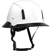 Wide Clip-On Full Brim for RZRBack Climbing Helmet, White Les Fournitures Industrielles Méga